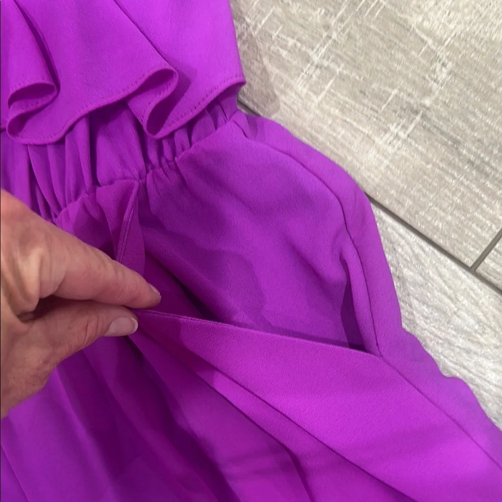 Purple Ruffle Romper - Picture 4 of 6